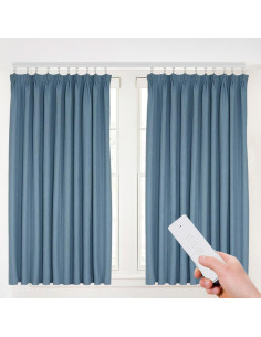 Riel de Cortina Motorizado LIAPDG 4.2m Control Remoto Blanco 2