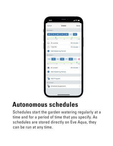 Controlador de Riego Inteligente Eve Aqua - Bluetooth, HomeKit