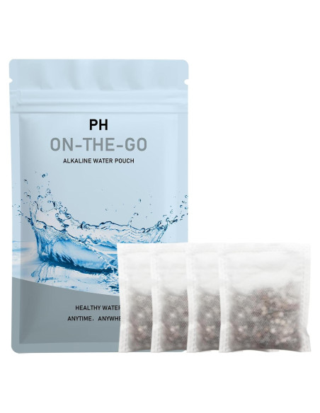 Bolsa de Filtro de Agua Alcalina CUXFLS JXQLL-4 Portátil 4 Paquete