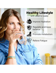 Bolsa de Filtro de Agua Alcalina CUXFLS JXQLL-4 Portátil 4 Paquete 2