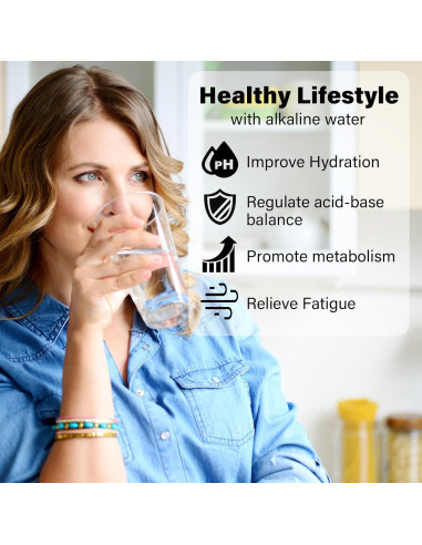 Bolsa de Filtro de Agua Alcalina CUXFLS JXQLL-4 Portátil 4 Paquete