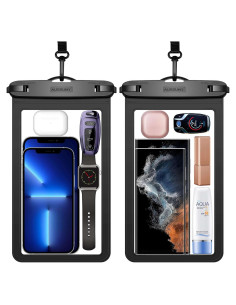 Funda impermeable para celular Aussumy - Paquete de 2