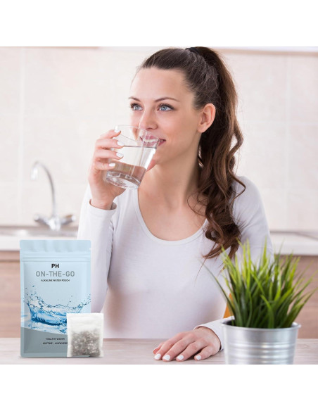 Bolsa de Filtro de Agua Alcalina CUXFLS JXQLL-4 Portátil 4 Paquete