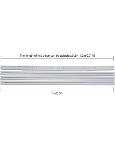 Riel de Cortina Motorizado LIAPDG 4.2m Control Remoto Blanco