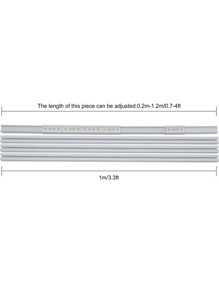 Riel de Cortina Motorizado LIAPDG 4.2m Control Remoto Blanco