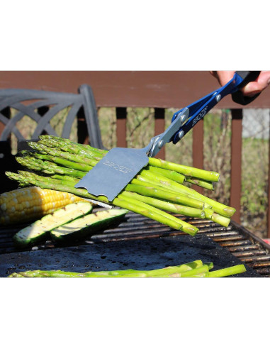 BBQ Croc Herramienta 3 en 1 Barbacoa 45.72 cm Azul