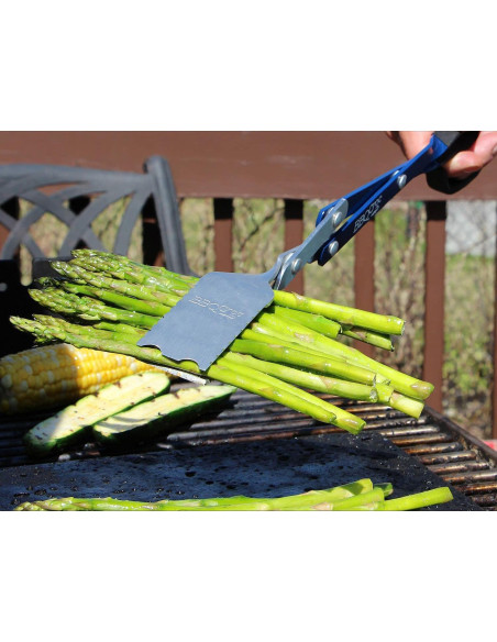 BBQ Croc Herramienta 3 en 1 Barbacoa 45.72 cm Azul