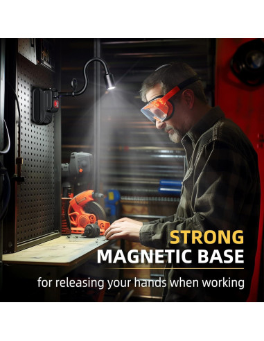 Luz de Trabajo LED Favorlite 2000 Lúmenes Recargable 5000mAh