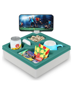 Caddy de Sofá Zxyculture Verde con Soporte Rotativo y Bebidas