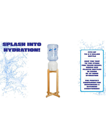 Soporte de Piso Madera Natural New Wave 68.58 cm Montaje Fácil