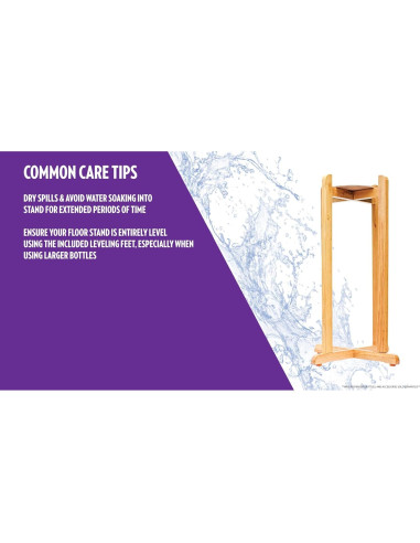 Soporte de Piso Madera Natural New Wave 68.58 cm Montaje Fácil