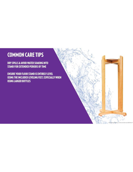 Soporte de Piso Madera Natural New Wave 68.58 cm Montaje Fácil