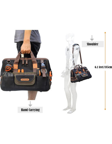 Bolsa de Herramientas Welkinland 40 cm 32 Bolsillos Resistente