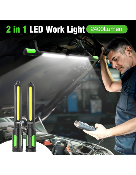 Luz de Trabajo Recargable SYLSTAR 2400LM Magnética 4400mAh