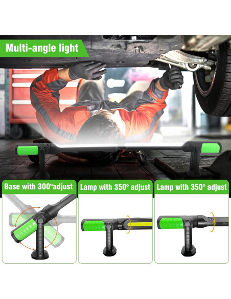 Luz de Trabajo Recargable SYLSTAR 2400LM Magnética 4400mAh