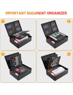 Bolsa de Documentos HAUKL a Prueba de Fuego 2000F 36.83x28.45cm 2