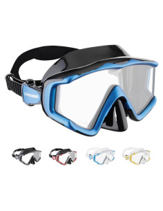 Cressi Máscara de Buceo Liberty Triside Silicona Negra