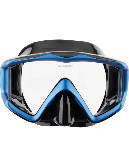 Cressi Máscara de Buceo Liberty Triside Silicona Negra