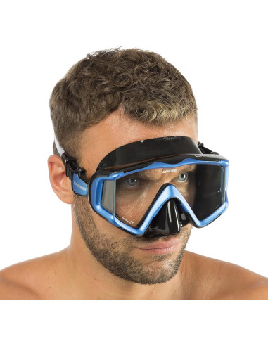 Cressi Máscara de Buceo Liberty Triside Silicona Negra