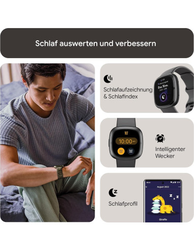 Fitbit Sense 2 Reloj Inteligente Salud y Fitness GPS Gris