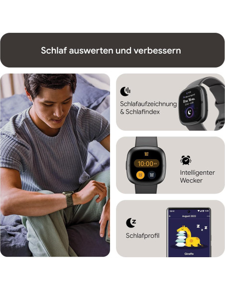 Fitbit Sense 2 Reloj Inteligente Salud y Fitness GPS Gris