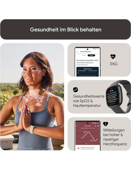 Fitbit Sense 2 Reloj Inteligente Salud y Fitness GPS Gris