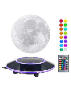 Lámpara de Luna Flotante VGAzer 16 Colores Carga Inalámbrica