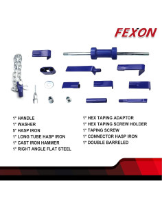 Extractor de Abolladuras FEXON 15PCS Kit Reparación 8.64kg 2