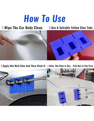 Kit de Reparación de Abolladuras HiYi DR01 Azul 0.22 kg