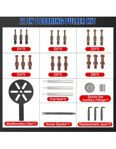 Kit de Extractor de Rodamientos 21 en 1 NYXOVA - Acero Vanadio 2