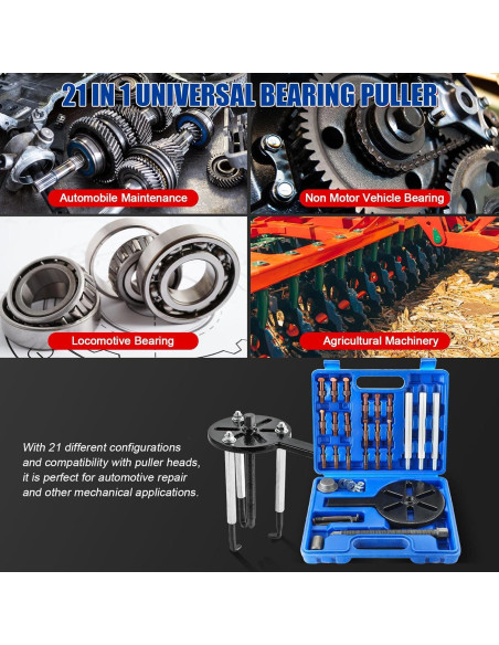 Kit de Extractor de Rodamientos 21 en 1 NYXOVA - Acero Vanadio