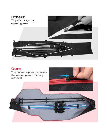 Bolsa de Esquí KEMIMOTO 25L y Botas Combo Acolchada