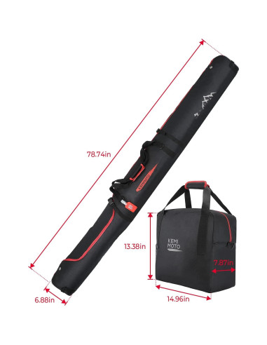 Bolsa de Esquí KEMIMOTO 25L y Botas Combo Acolchada