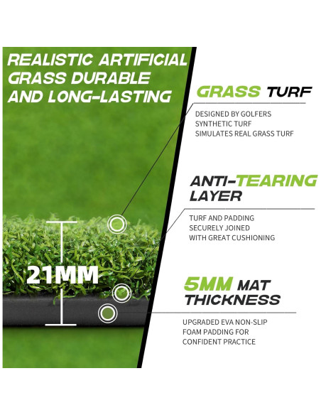 Alfombra de Golf Bltend 5x4 pies Sintético para Práctica