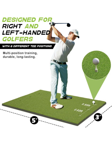 Alfombra de Golf Bltend 5x4 pies Sintético para Práctica