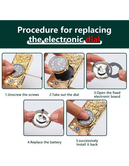 Encendedor Eléctrico GADATOP Dragón Oro - Plasma a Prueba de Viento