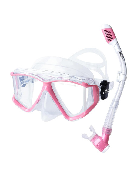 Conjunto de Snorkel EXP VISION EX-4400T Rosa Antivaho