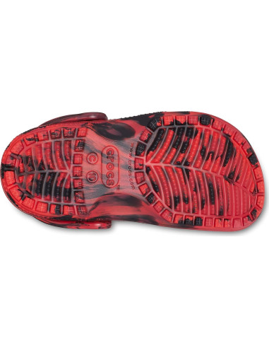 Zuecos Clásicos Crocs Tie-Dye Niños 8 Pimienta/Negro