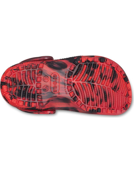 Zuecos Clásicos Crocs Tie-Dye Niños 8 Pimienta/Negro