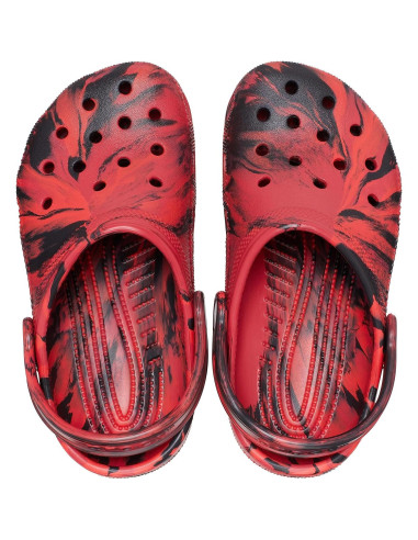 Zuecos Clásicos Crocs Tie-Dye Niños 8 Pimienta/Negro