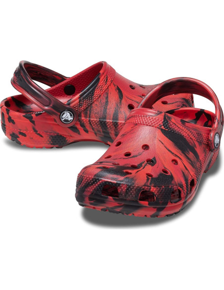 Zuecos Clásicos Crocs Tie-Dye Niños 8 Pimienta/Negro