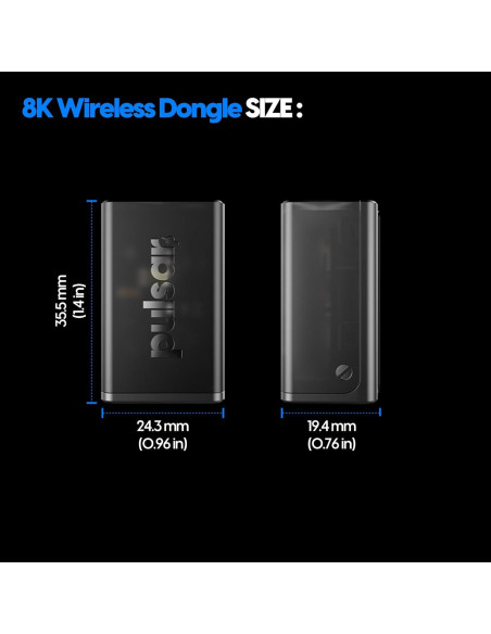 Dongle Inalámbrico Pulsar 8K para Gaming - Precisión 8000Hz