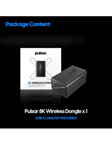 Dongle Inalámbrico Pulsar 8K para Gaming - Precisión 8000Hz