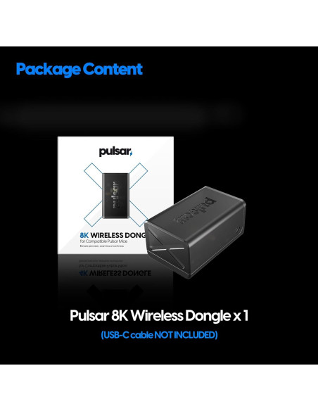 Dongle Inalámbrico Pulsar 8K para Gaming - Precisión 8000Hz
