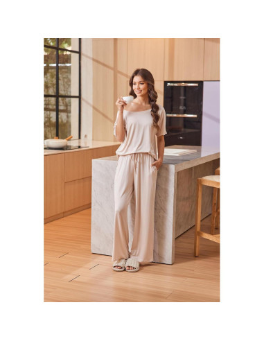 Conjunto de Lounge para Mujeres Cnlinkco Caqui 2 Piezas