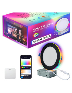 Iluminación empotrada inteligente CycevSun 6" RGB 2700-6000K