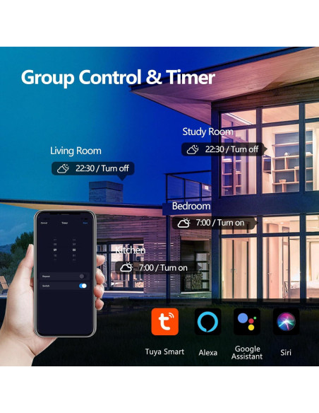 Iluminación empotrada inteligente CycevSun 6" RGB 2700-6000K