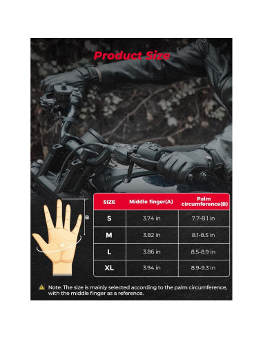 Guantes de Cuero KEMIMOTO Invierno Táctiles para Hombres y Mujeres