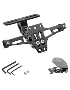 Soporte de Placa KEMIMOTO Aspire Ajuste Universal Negro