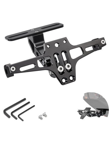 Soporte de Placa KEMIMOTO Aspire Ajuste Universal Negro